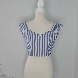 Cute ruffle sleeve tank top